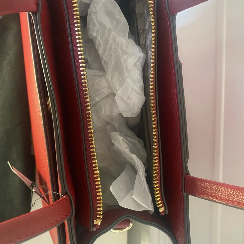 Karl Lagerfeld Red and Pink Heart Tote Bag - Picture 7 of 8